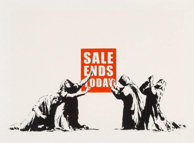 Gemälde Banksy sale ends today