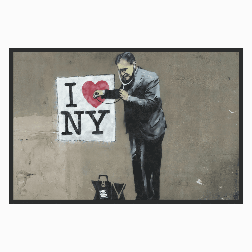 Schilderij Banksy ik hou van new york