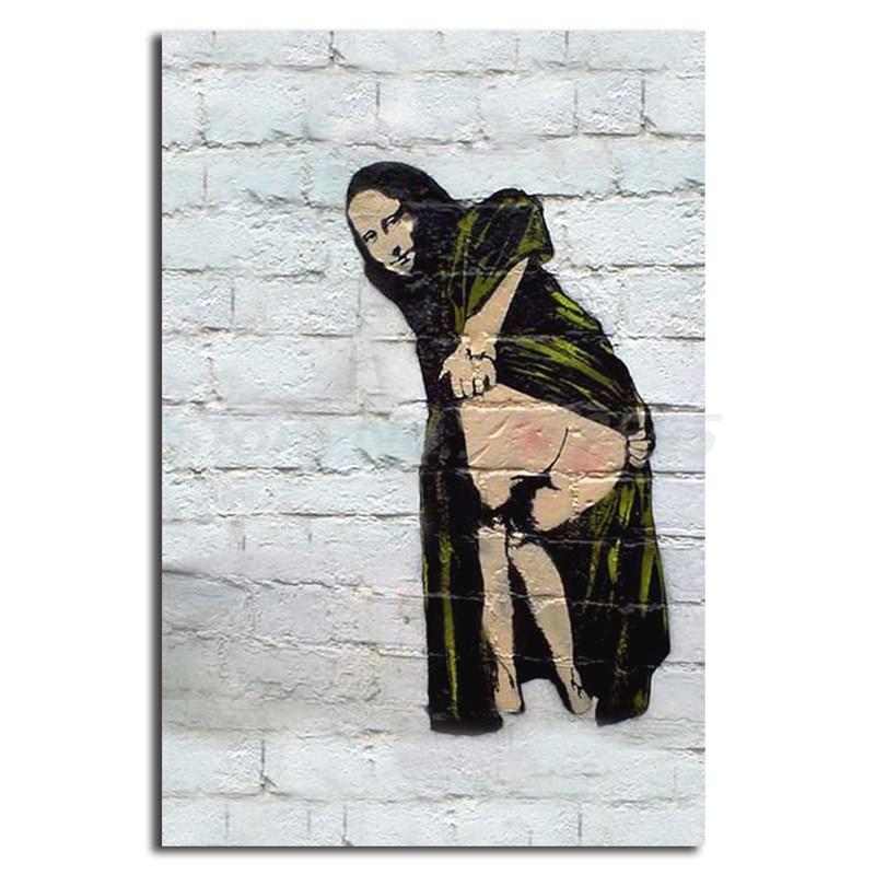 Banksy målning mona lisa