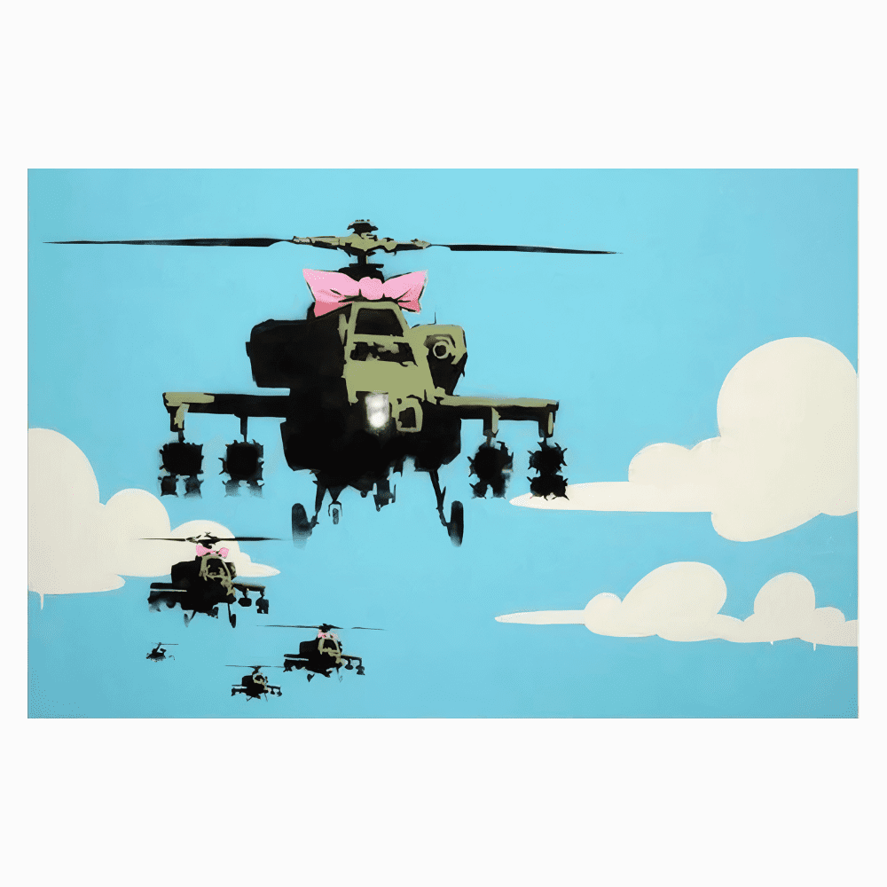 Gemälde Banksy helicopter