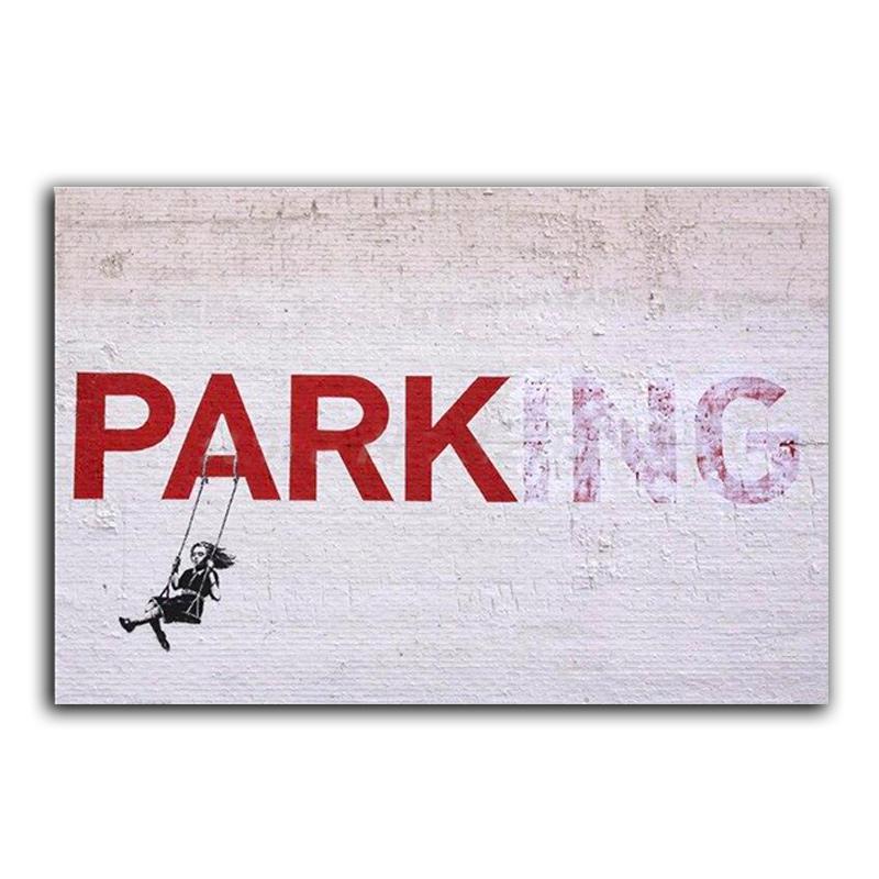 Gemälde Banksy Parkplatz