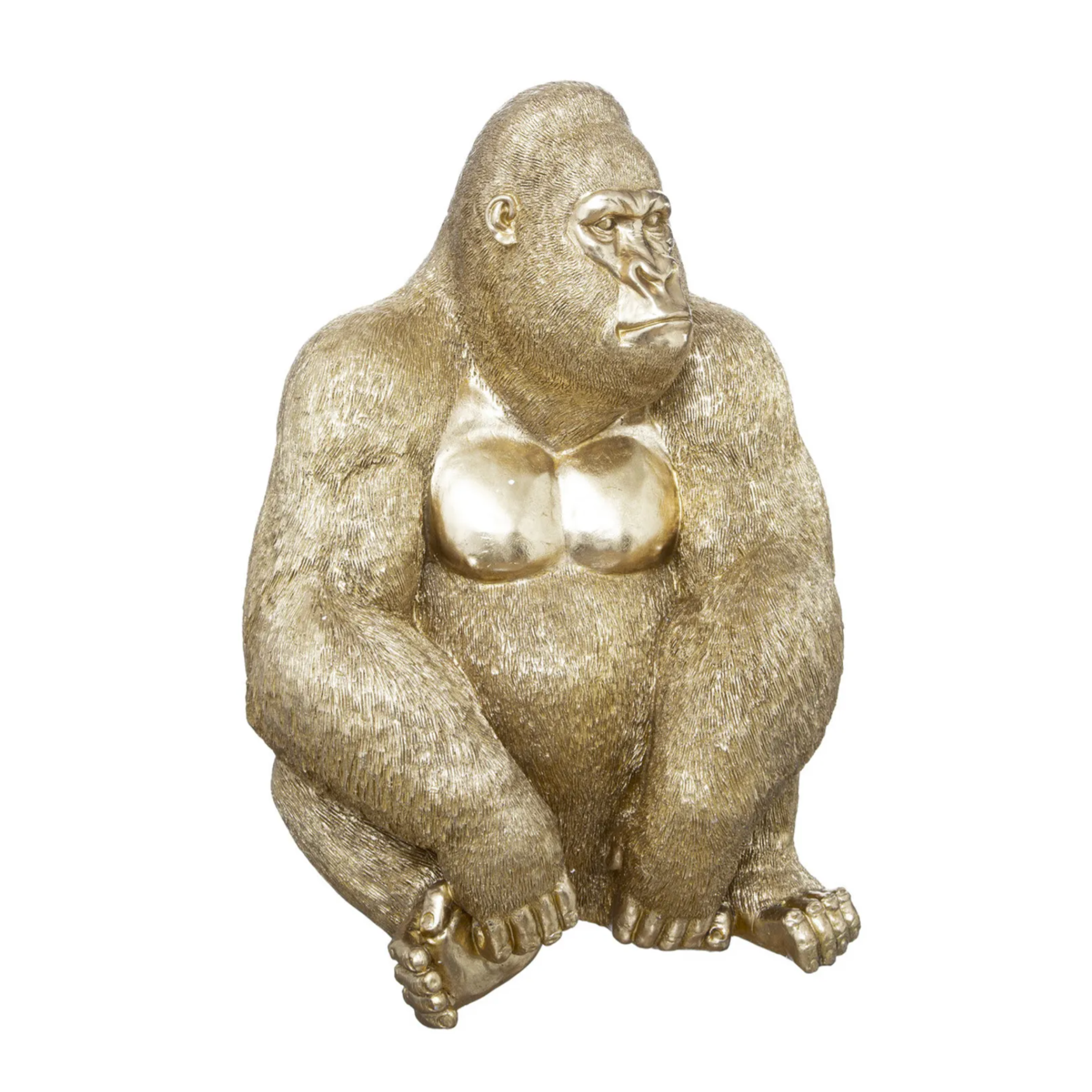 Gouden gorilla standbeeld