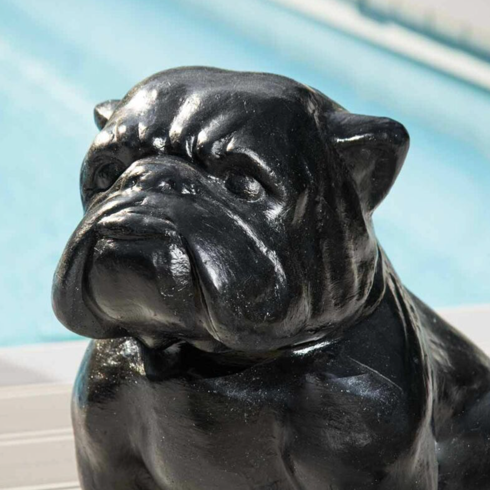 Zeitgenössische Bulldogge Garten Statue