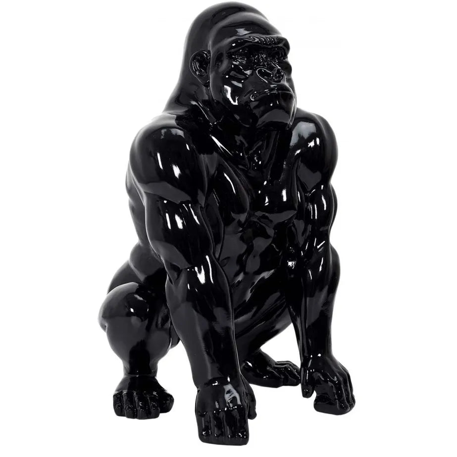 Statue hockender Gorilla