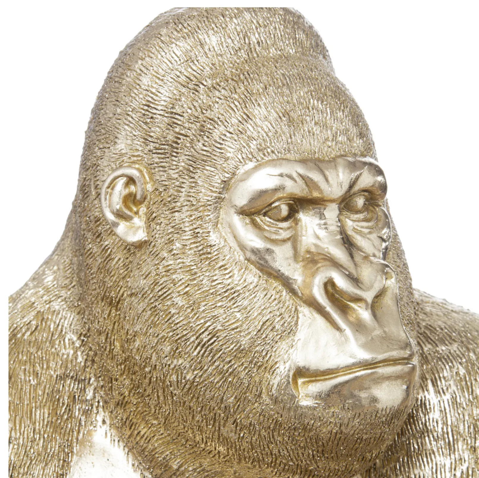 Gouden gorilla standbeeld