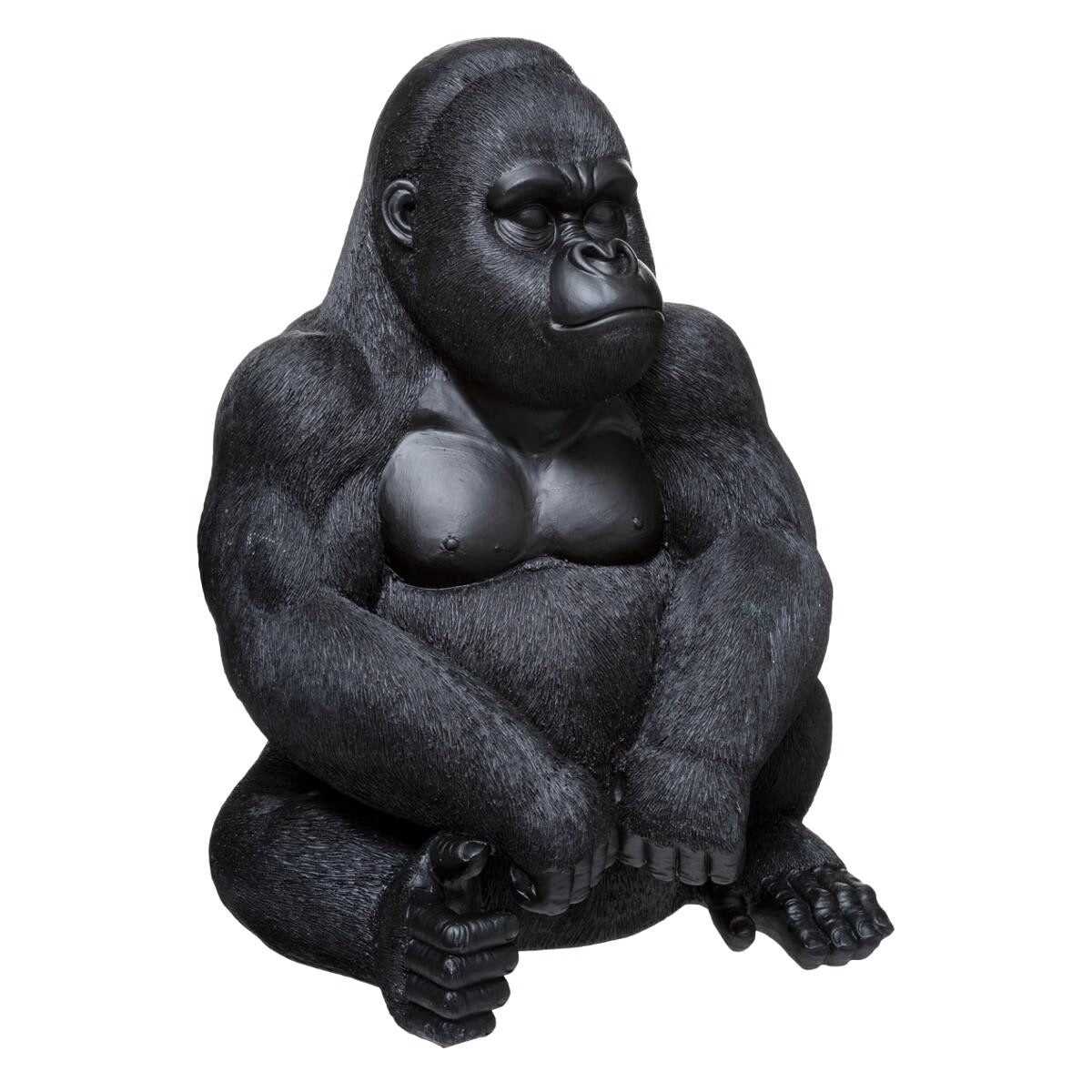 Staty av sittande gorilla