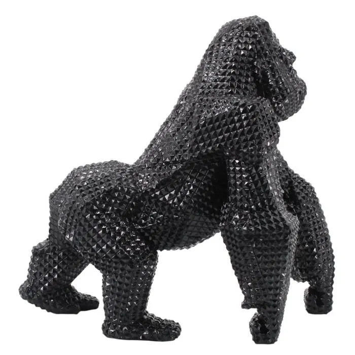 Glänsande gorillastaty