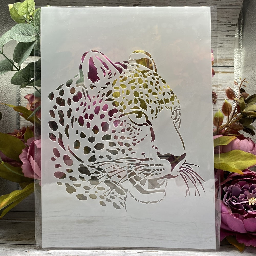 Leopard-stencil