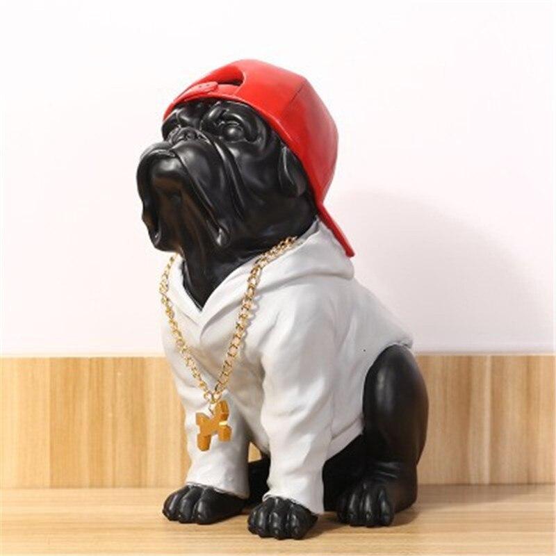 Moderne Bulldoggen-Statue