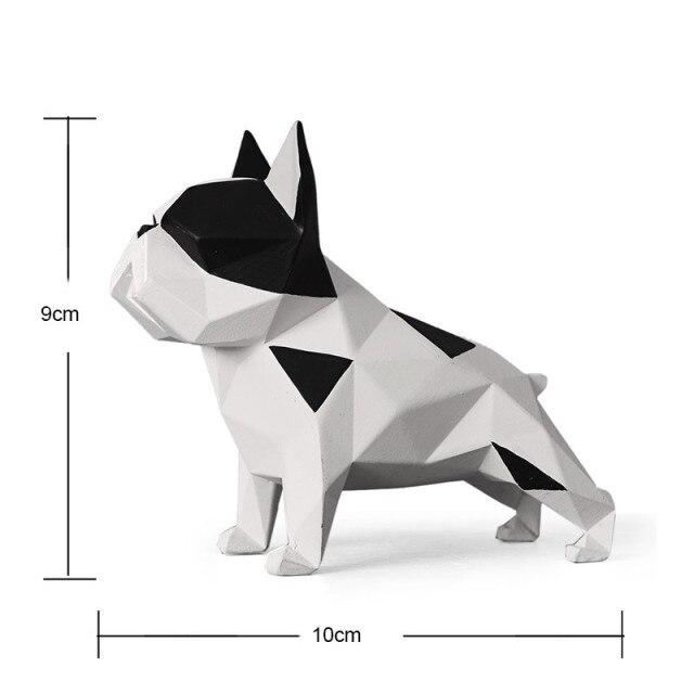 Geometrische Hundestatue