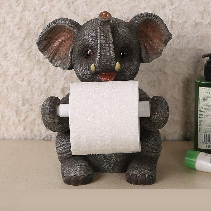 Toilettenpapierhalter sitzender Elefant