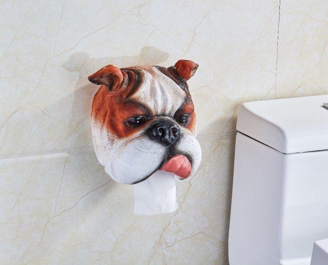 Origineller Toilettenpapierhalter Hund