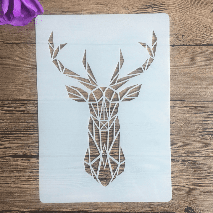 Stag head sjabloon