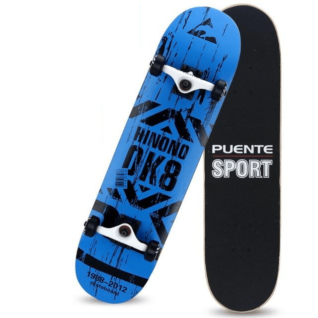 Blauw skateboard