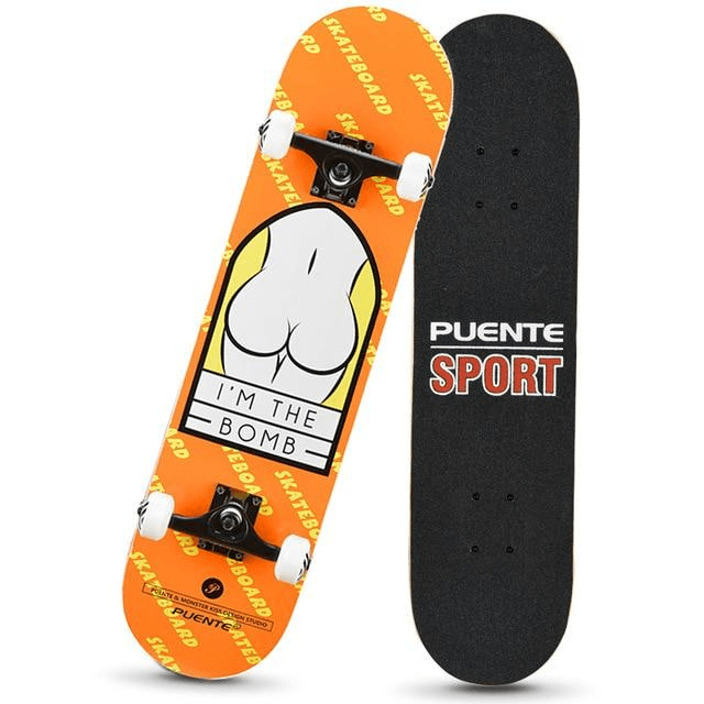 Oranje skateboard