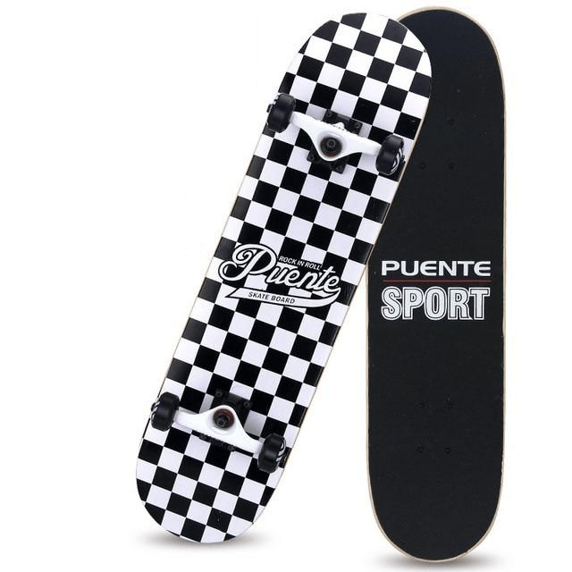 Checkerboard skateboard