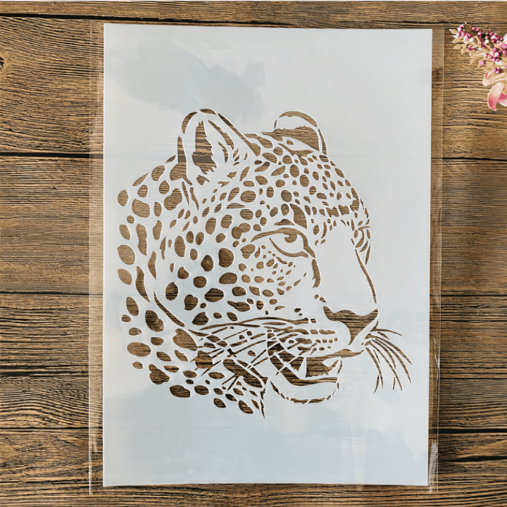 Schablone Leopard