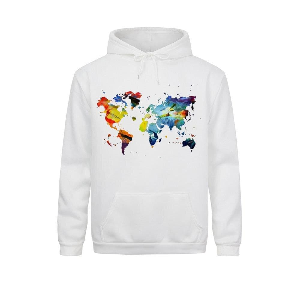 Sweater met wereldkaart