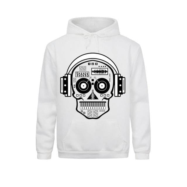 Sweatshirt med DJ-skalle