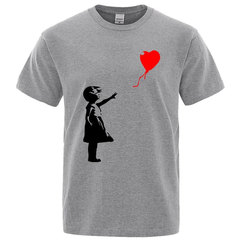 Banksy T-shirt med ballongflicka