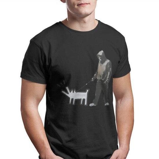 Banksy hund T-shirt