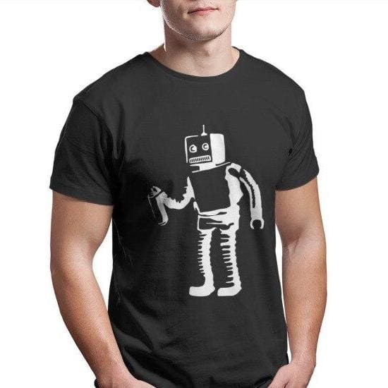 Banksy robot T-shirt