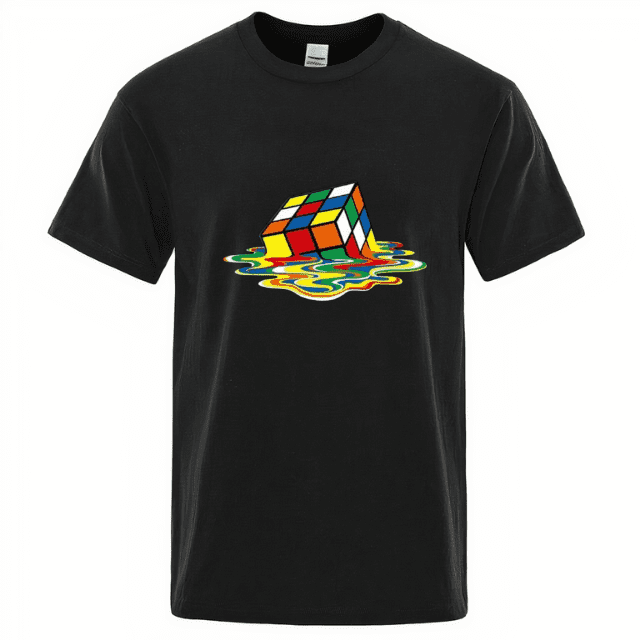 T-shirt med Rubiks kub