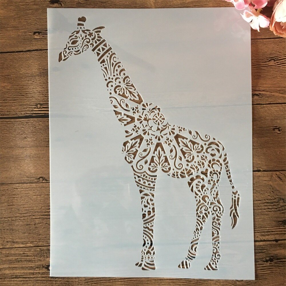 Schablone Giraffe