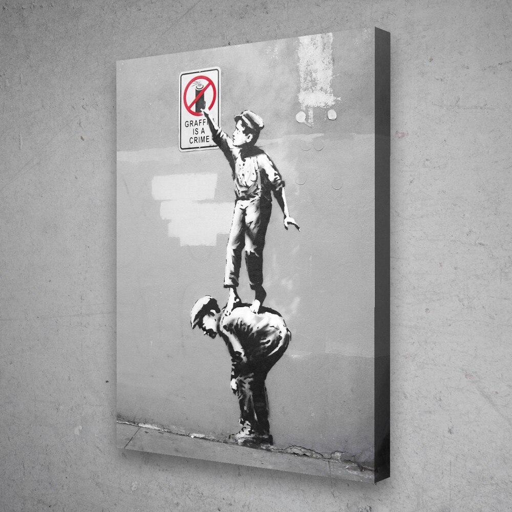 Banksy graffiti is een misdaad