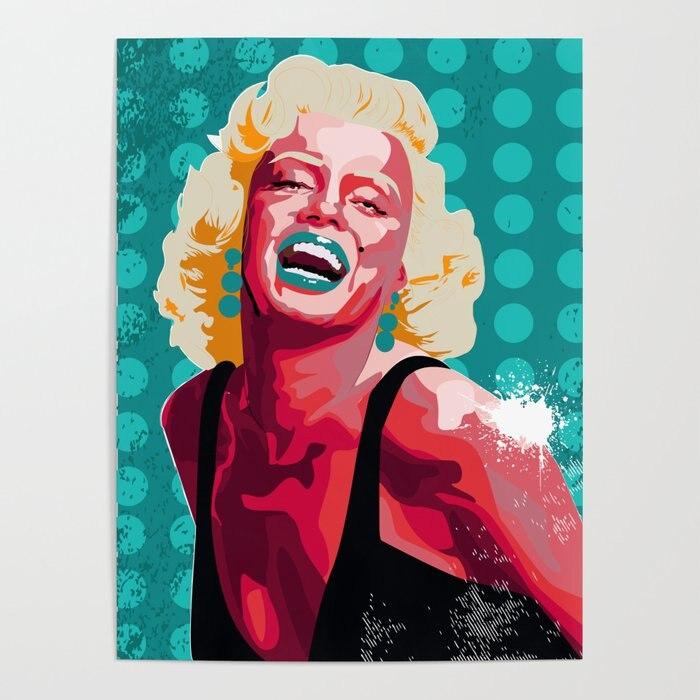 Målning marilyn monroe popkonst