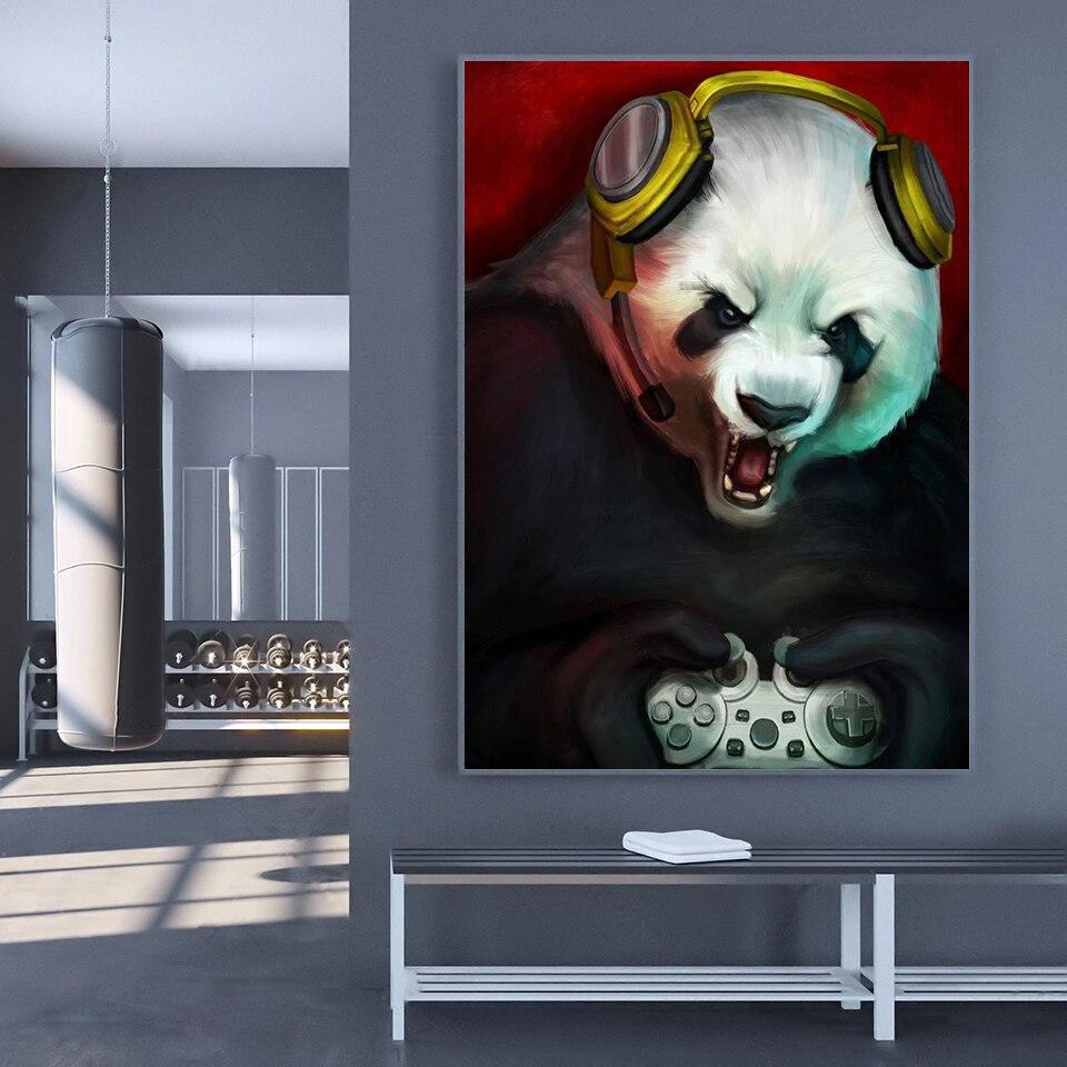 Wandbild Panda Pop Art