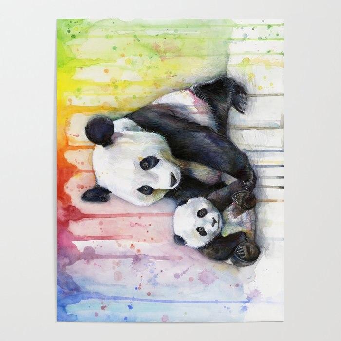 Gemälde Pandas