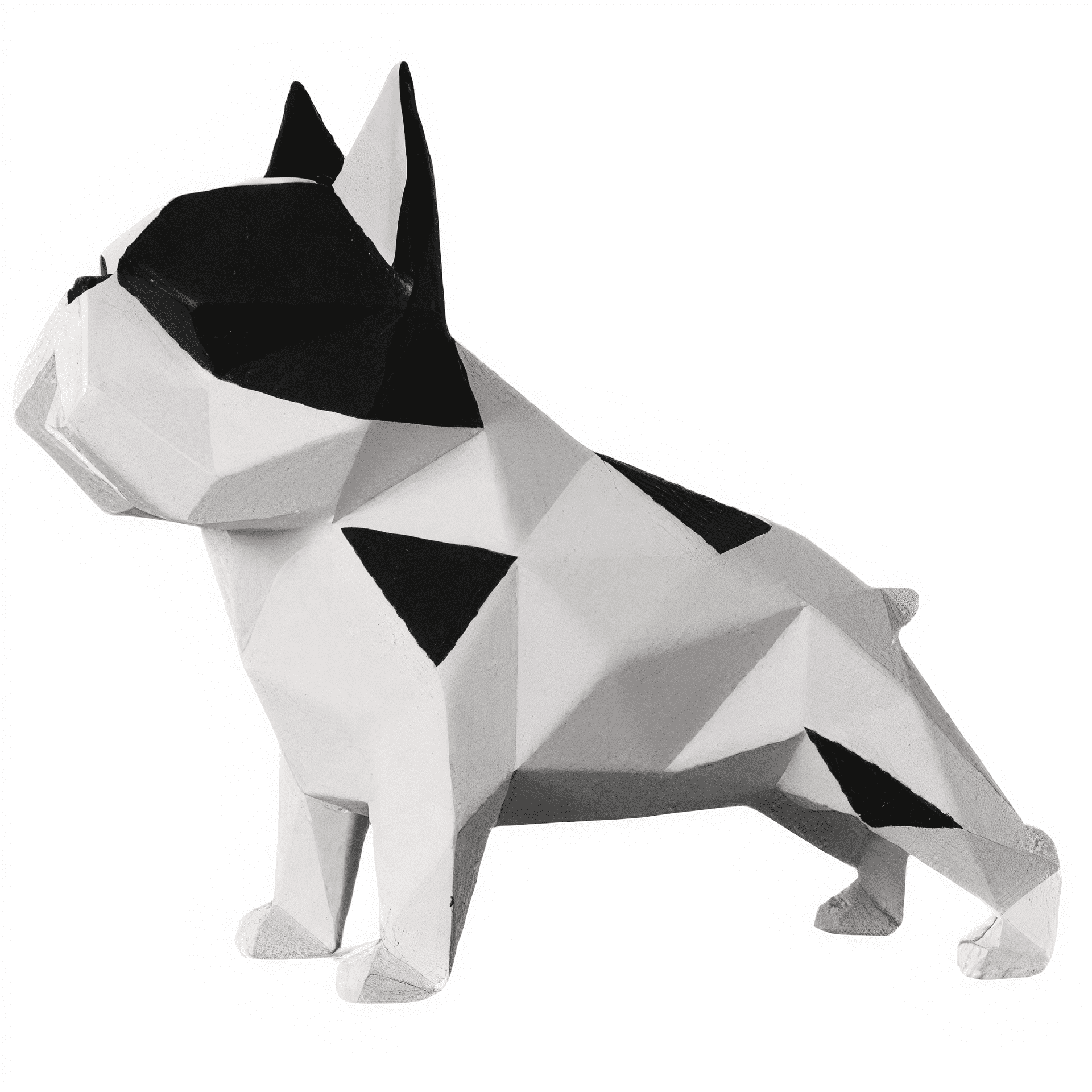 Geometrische Hundestatue