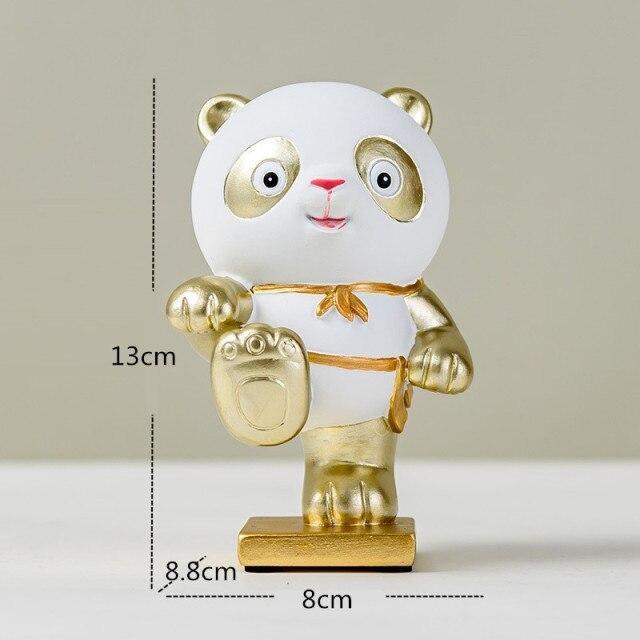 Statue Goldener Panda