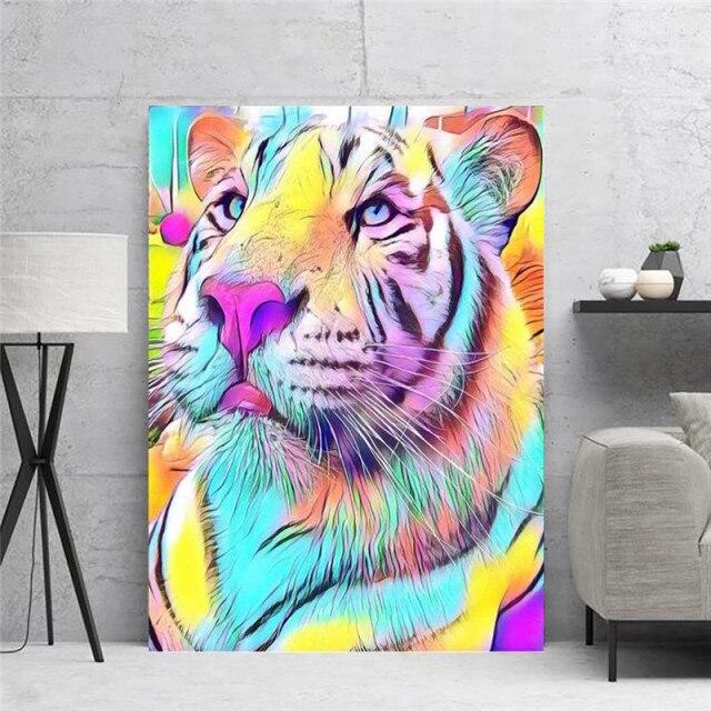 Wandbild weißer Tiger