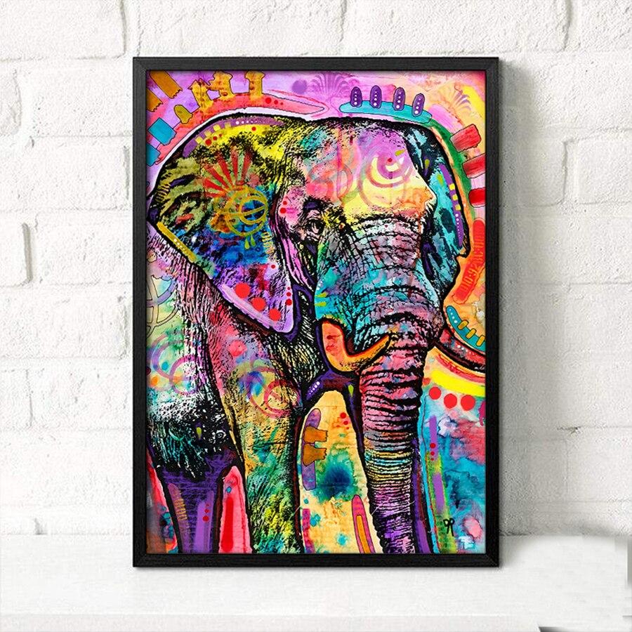 Olifant schilderen in kleur