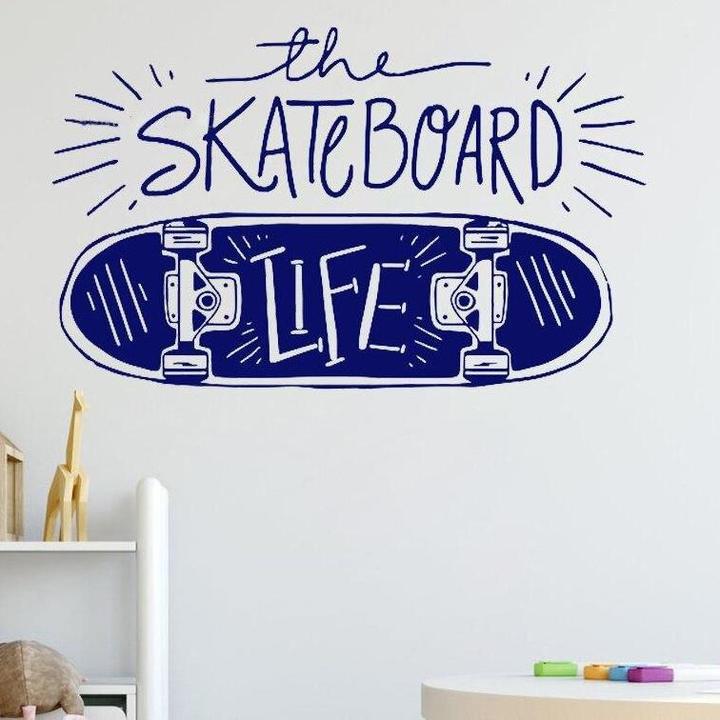 Skate-Wandsticker