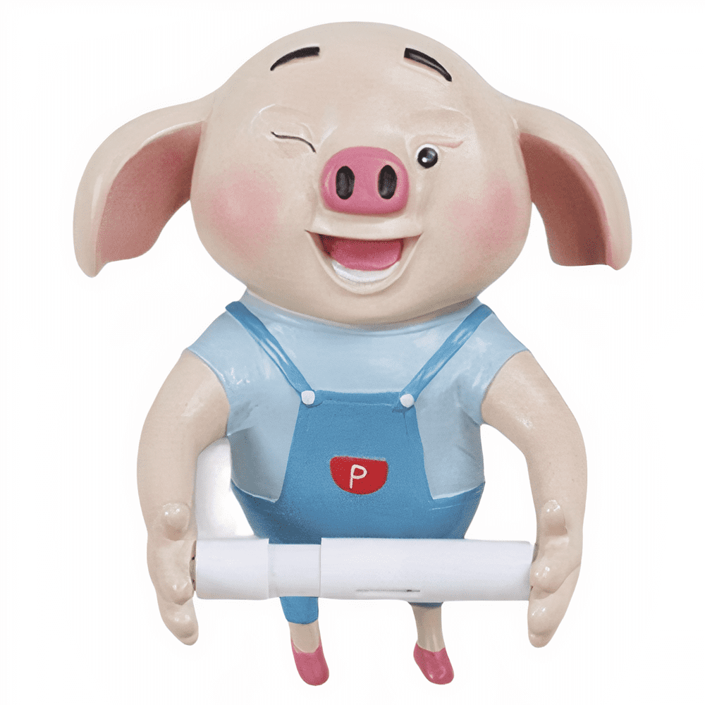 Winky pig toiletrolhouder