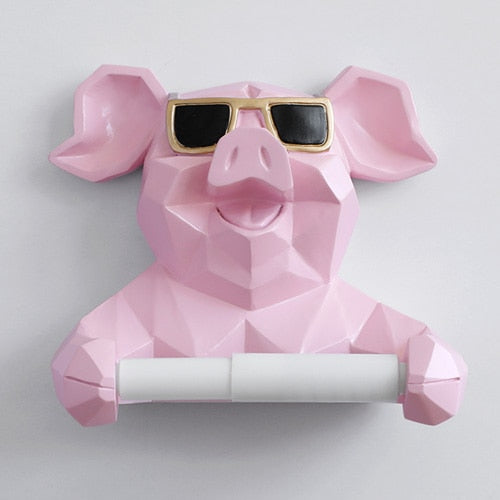 Toilettenpapierhalter Schwein