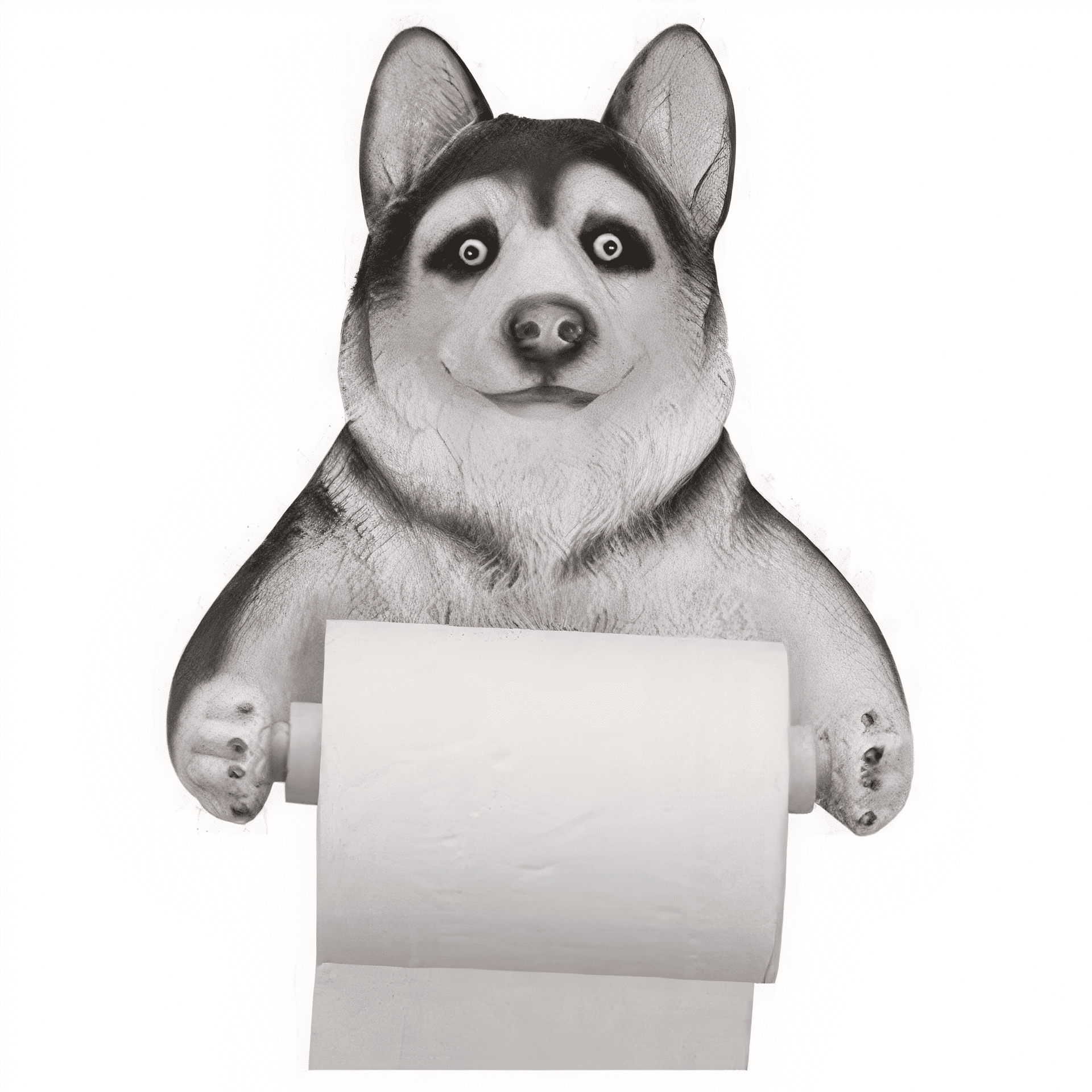 Husky toiletpapierhouder