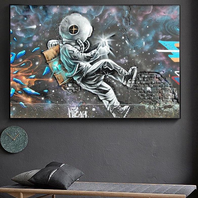 Kosmonaut schilderij