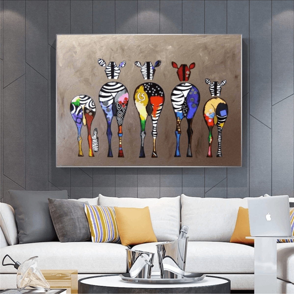 Zebra schilderij