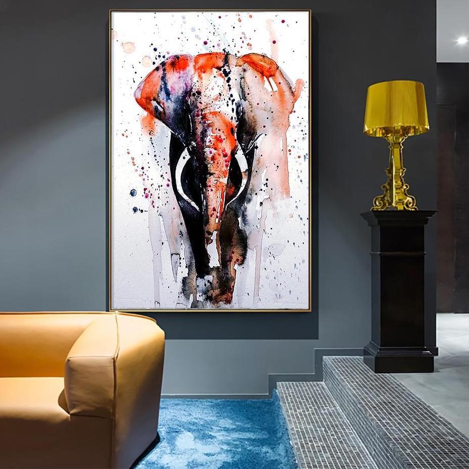 Wandbild Elefant modern