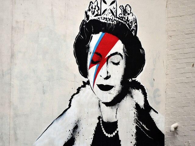 Banksy dronning-maleri