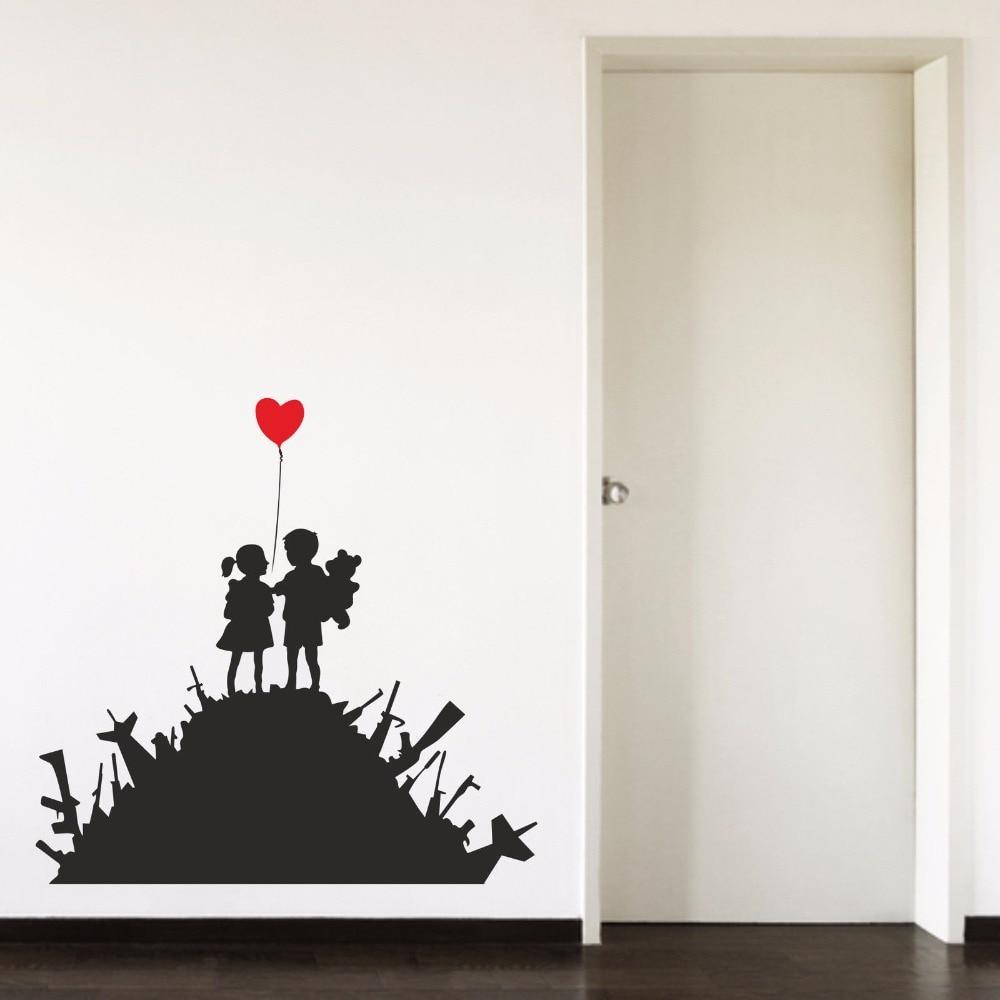 Banksy Ballon rot Sticker