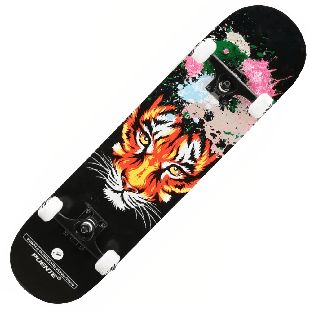 Skateboard tiger art