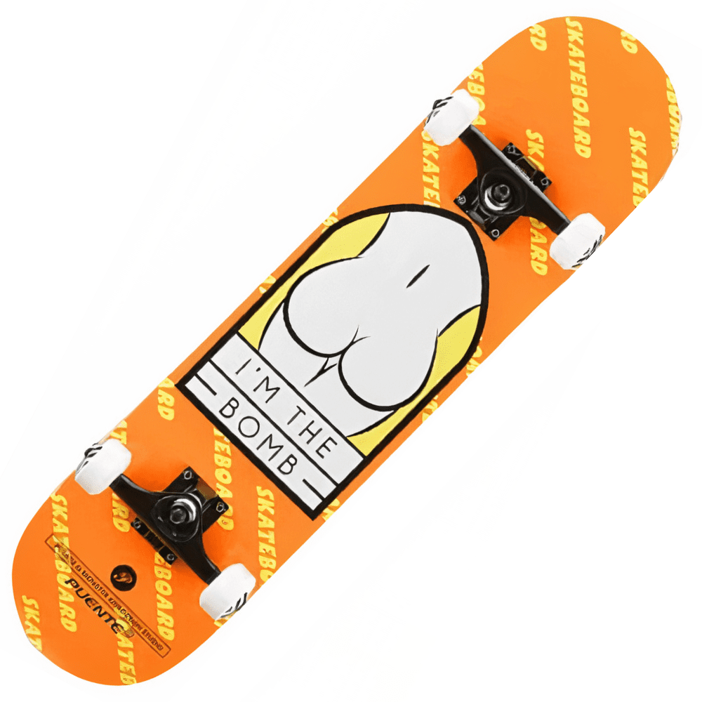 Oranje skateboard