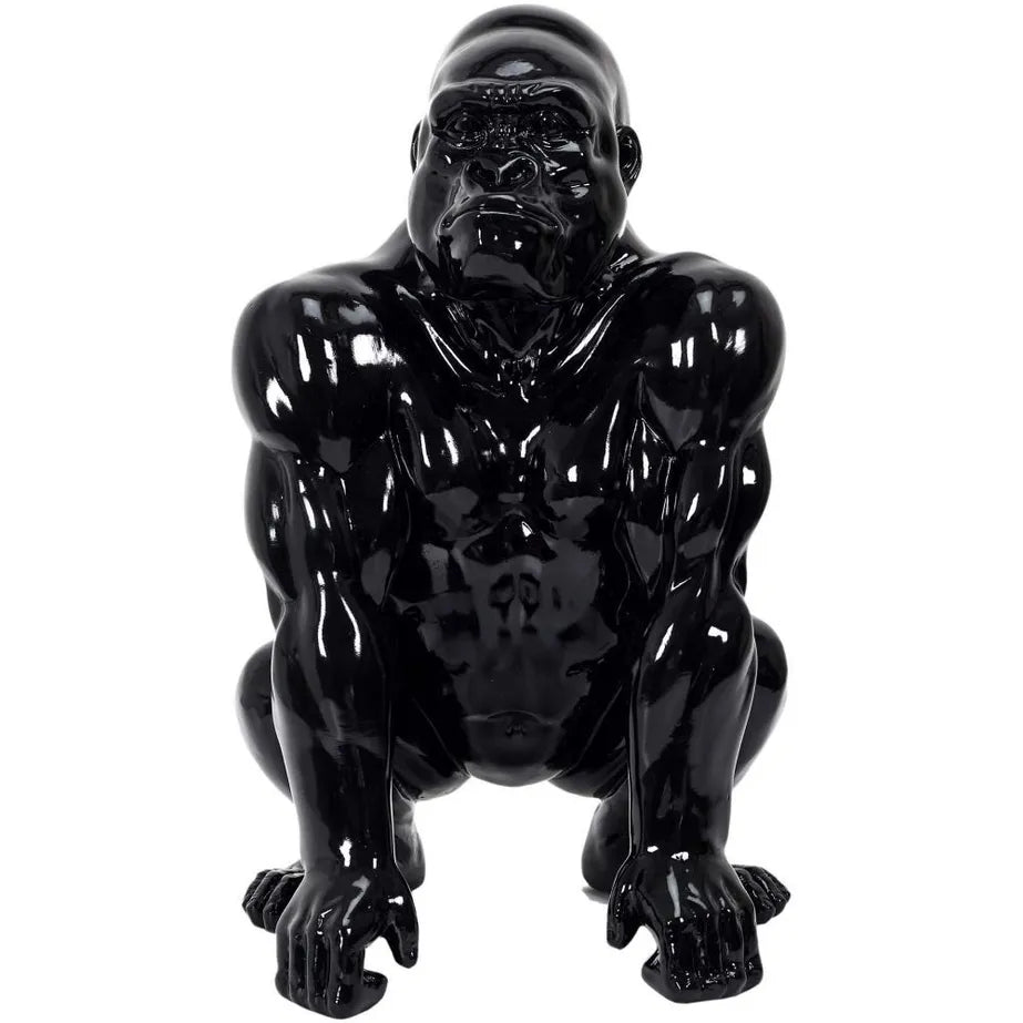 Hukende gorillastatue