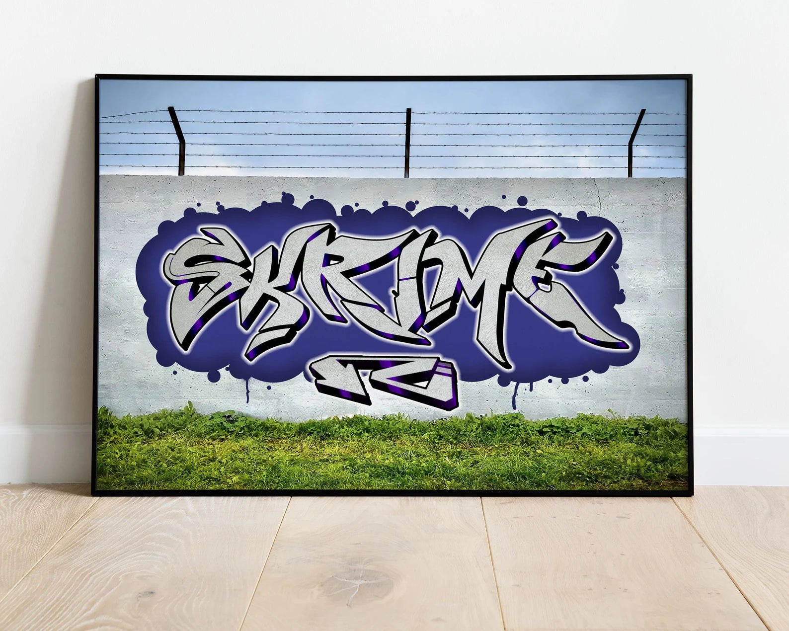 Graffitiposter op maat