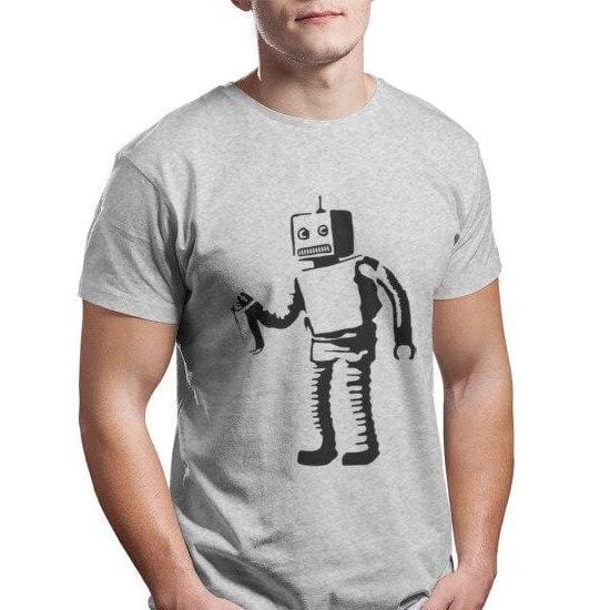 Banksy robot T-shirt